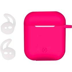 CELLY Funda De Silicona Para Estuche AirPods Fucsia