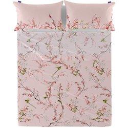 Chinoiserie rose sabana cama 80/90 (160x270 cm)