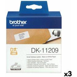 Rollo Etiquetas Brother Dk11209 62x29 Térmica Directa