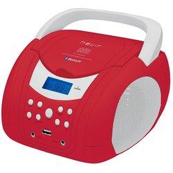 Radio CD NEVIR NVR-483UB Rojo Blanco Bluetooth