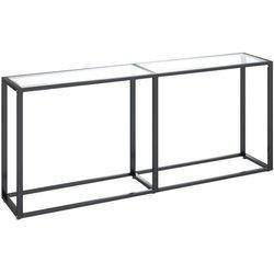 Mesa consola vidrio templado transparente 180x35x75,5 cm