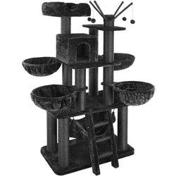 Tectake - Rascador para gatos Gismo - árbol rascador para gatos, parque de juegos para gatos con columnas de sisal, juguete para gatos con casetas