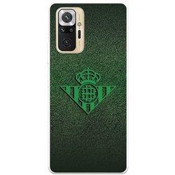 Funda para Xiaomi Redmi Note 10 Pro del Betis Escudo Verde Fondo trama - Licencia Oficial