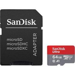 Sandisk Ultra MicroSDXC 64GB UHS-I A1 Clase 10 + Adaptador SD