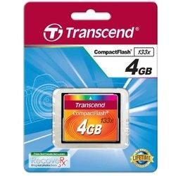 Transcend TS4GCF133 memoria flash 4 GB CompactFlash MLC