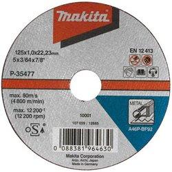 MAKITA B-10665-5 - Pack 5 discos abrasivos para corte de hierro 355x25.4 mm para cortadores 2414b y 2414nb