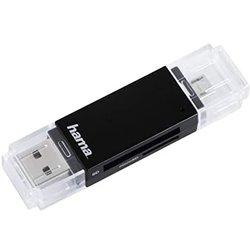 Hama Basic lector de tarjeta USB 2.0/Micro-USB Negro