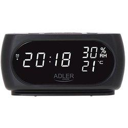 Reloj Despertador ADLER AD 1186 Negro 18,2 x 8,8 x 7 cm