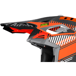 Airoh Visera Casco de Cross  Aviator 3 Wave Naranja Cromado