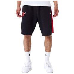 Pantalones new era nba panel oversized chicago bulls negro hombre