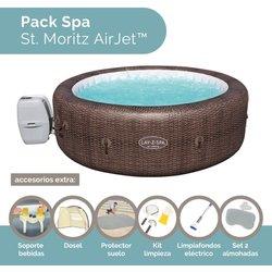 Pack de Spa de hidromasaje inflable St Moritz para 5-7 personas con accesorios