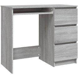 Vidaxl Escritorio De Madera Contrachapada Gris Sonoma 90x45x76 Cm