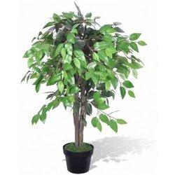 Ficus artificial árbol con florero 90 cm