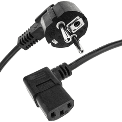 Netzkabel Stromkabel IEC-60320 C13 Abgewinkelt Zu Schuko-Stecker 5 M BEMATIK