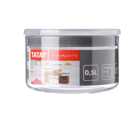 BOTE COCINA 0,5 L TRANSP-GRIS TATAY