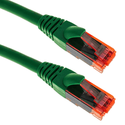 Cable Ethernet Lan Rj45 Utp 24 Awg Ultra Flexible Cat. 6A Verde 20 M