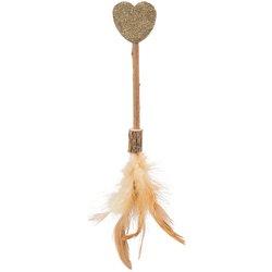 Matatabi Lolly con Corazón de Catnip y Plumas 23 cm