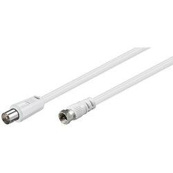 Cable de Antena GOOBAY (Coaxial - Blanco)