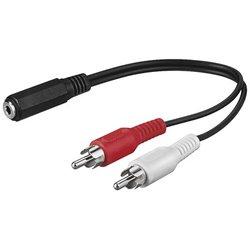 Cable de Audio GOOBAY (1.4 m - Negro)