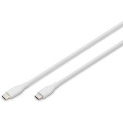 Digitus Cable de conexión USB-C de silicona, 2 m, blanco