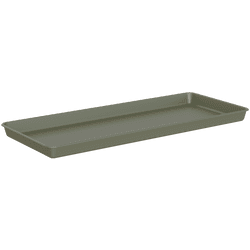 Plato de jardinera de polipropileno venezia xl verde 90x36 cm