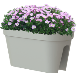 Jardinera de polipropileno capri gris 60x30 cm