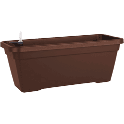 Jardinera con auto riego venezia bronce 57,9x24,3x22cm