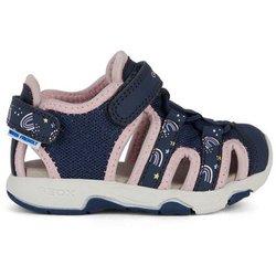 Sandalias geox multy niña azul/rosa