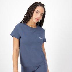 Reebok Logo - Azul - Camiseta Mujer talla XS