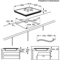 AEG IKE64441FB Placa de Inducción 4 Zonas 60cm