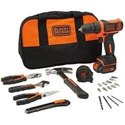 Black & Decker BDCDC18HTSA-QW taladro Llave Negro, Naranja