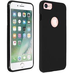 Avizar Funda Protectora de Silicona y Policarbonato Protección Total Negra para iPhone 7 / iPhone 8