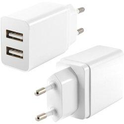 Ksix Cargador USB 2.4A Blanco