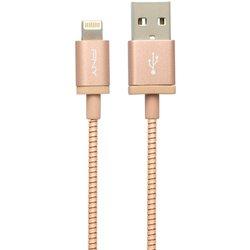 PNY USB A/Lightning 1.2 m 1,2 m Oro, Metálico