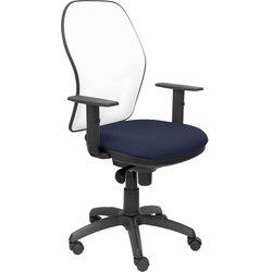 Silla Jorquera malla blanca asiento bali azul marino