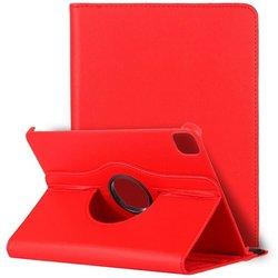 Funda iPad Pro 11 pulg (2020) Giratoria Polipiel Rojo