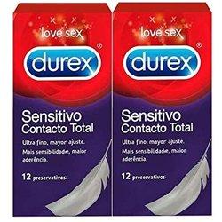 Durex Preservativos Contacto Total Duplo 2 x 12 unidades