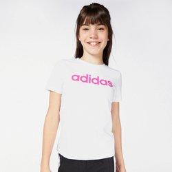 ADIDAS G LIN T CAMISETA NIÑA BLANCO/FUCSIA