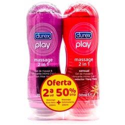 Pack Durex Play Massage Aloe Vera + Sensual 2x200 Ml