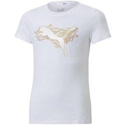 Camiseta de manga corta puma alpha niña wh