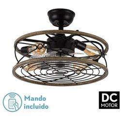 Akunadecor - Ventilador De Techo Metal Negro Arcadia