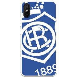 Funda Licencia Oficial Real Club Recreativo de Huelva Escudo Fondo Azul para Xiaomi Redmi 9A