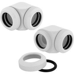 Corsair Racro 14 mm de 90° Hydro X Series XF Rígido Pack de 2 Unidades Blanco