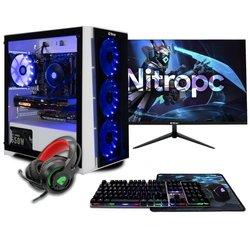 Nitropc Pack Silver AMD Ryzen 5 5500/16GB/1TB SSD/GTX1650 + Monitor 24"