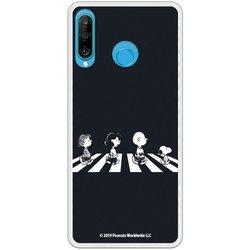 Funda Oficial de Peanuts Personajes Beatles Snoopy para Huawei P30 Lite