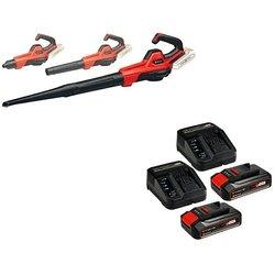 Einhell Power X-Change 18V Soplador de batería GE-UB 18/250 + batería y cargador PXC-Starter kit (2 baterías, 2,5 Ah, Velocidad de soplado: 250 km/h)