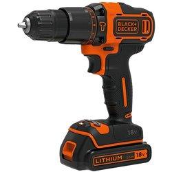 Black+Decker Taladro atornillador percutor de batería BDCHD18KB2 (18 V, 2 baterías, 2 Ah, 40 Nm) + Garantía BAUHAUS 5 años para equipos eléctricos...