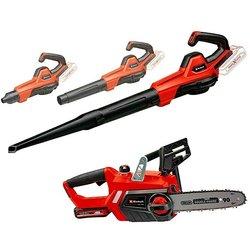 Einhell Power X-Change 18V Motosierra de batería GE-LC 18 Li Kit + Soplador de batería GE-UB 18/250 Li E-Solo (18 V, Iones de litio, 1 batería,...