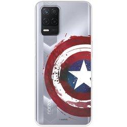 Funda Para Realme Narzo 30 5g Oficial De Marvel Capitán América Escudo Transparente - Marvel