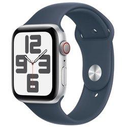 Apple Watch SE GPS + Cellular 44mm Aluminio Plata con Correa Deportiva Azul tempestad